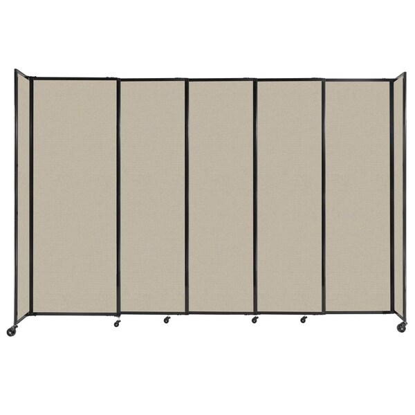 StraightWall Sliding Portable Partition 11'3" x 7'6" Sand Fabric